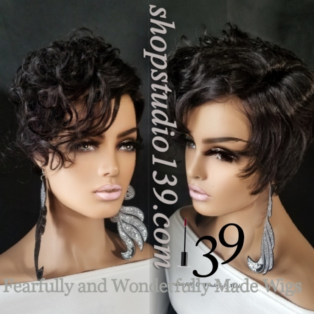100%human hair pixie wig - Picture 3 of 4